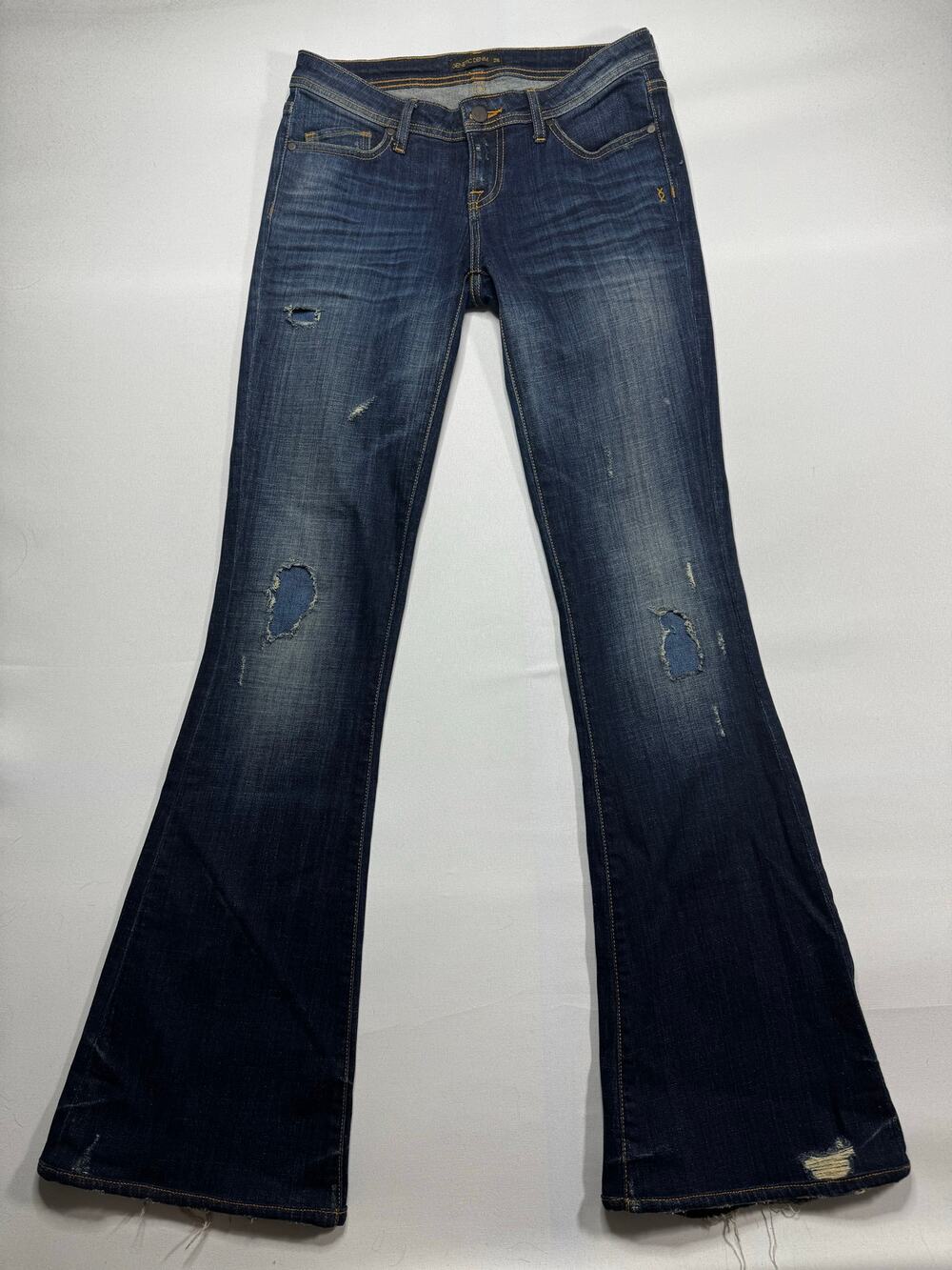 Genetic Denim Women's The Cypress Distressed Flare Denim Jeans - 26 (27x33.5)